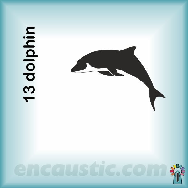 99550013DO_dolphin_rubber_stamp_600